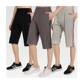 Zeffit - Multi Cotton Blend Mens Three-Fourths ( Pack of 3 ) - None