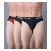 Dollar Bigboss Assorted Solid Cotton Blend Men Brief (Pack of 3) - None