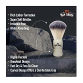 Man Arden Royal White Premium Shaving Brush With Ultra Soft & Absorbent Bristles & Long Handle | Cruelty Free | For A Smooth Shave