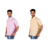 DESHBANDHU DBK Multi 100 Percent Cotton Kurta Pack of 2 - None