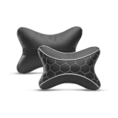 Auto Hub Neck Cushions Set of 2 Black