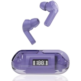 COREGENIX Slide DigitalDisplay Bluetooth True Wireless (TWS) In Ear 30 Hours Playback Low Latency IPX5(Splash & Sweat Proof) Purple