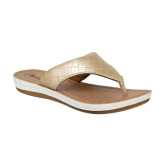 Inblu - Gold Womens Leather Slipper - None