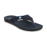 UrbanMark Men Comfortable Nivar Strap Thong Flip-Flop- Navy - None