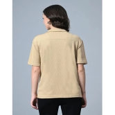 clafoutis Beige Lycra Regular Fit Womens T-Shirt ( Pack of 1 ) - None