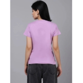 Fabflee - Purple Cotton Regular Fit Womens T-Shirt ( Pack of 1 ) - None