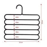 TISYAA Plastic Standard Clothes Hangers ( Pack of 5 )