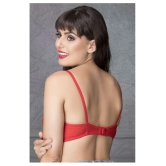 Clovia Pack of 1 Cotton Non Padded Womens Everyday Bra ( Red ) - 40C