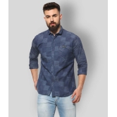 Campus Sutra Cotton Regular Fit Checks Full Sleeves Mens Casual Shirt - Blue ( Pack of 1 ) - None