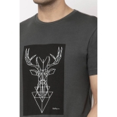 RedTape Space Grey Graphic Print Pure Cotton Men's T-Shirt