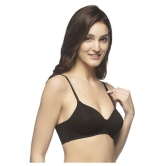 Amante Cotton T-Shirt Bra - Black Single - 34C