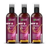 Dravida Organics Red Onion Oil for Controls Hair Fall and Hair Growth 100 mL Pack of 3