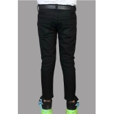 ICONIC ME- Boys Solid Black Jeans - None