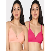 IN CARE LINGERIE - Multicolor Cotton Non Padded Women's T-Shirt Bra ( Pack of 2 ) - None