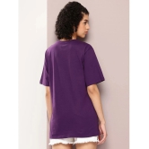 Dillinger Purple Cotton Loose Fit Womens T-Shirt ( Pack of 1 ) - None