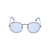 Blue Round Unisex Sunglasses (M259BU7V)