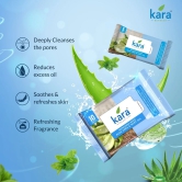 Kara Aloevera & Mint Oil Refreshing Facial Wipes Pack of 12  (10 Pulls)