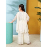 Aarika Cream Georgette Girls Kurta and Sharara Set ( Pack of 1 ) - None