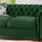 Regal Premium Flared Arm Loveseat-Green