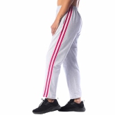 London Hills Womens Cotton Blend Regular Fit Joggers Track Pants for Women Striped Track Pants