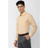 Men Orange Slim Fit Formal Full Sleeves Formal Shirt