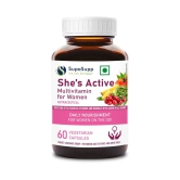 Sri Sri Tattva SupaSupp She's Active - Multivitamin For Women | Daily Nourishment For Women On The Go | Health Supplement | 60 Veg Cap, 500mg