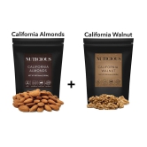 NUTICIOUS - California Almonds (Badam), Walnut(Akhrot) dryfruit, 450 Gm X 2..