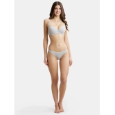 Jockey SS02 Women Super Combed Cotton Elastane Stretch Low Waist Bikini - Steel Grey Melange - None