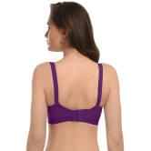 Elina Purple Cotton Non Padded Womens Minimizer Bra ( Pack of 1 ) - None