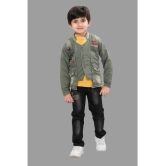 DKGF Fashion - Green Cotton Blend Boys Shirt & Pants ( Pack of 1 ) - None