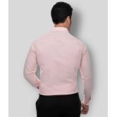 DESHBANDHU DBK - Peach Cotton Regular Fit Mens Formal Shirt (Pack of 1) - None