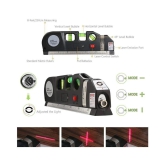 TechTest Level Laser Plastic Horizon Vertical Measure Tape Aligner Bubbles Ruler Multifunction Leveler Tool (Black)