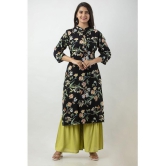 MAUKA - Black Straight Rayon Women''s Stitched Salwar Suit ( Pack of 1 ) - None