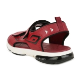 Campus - Maroon Mens Floater Sandals - None