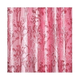 Veronica Deco Set of 2 Long Door Blackout Room Darkening Eyelet Poly Cotton Curtains Pink - Pink