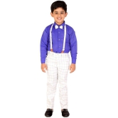 DKGF Fashion - Blue Cotton Blend Boys Shirt & Pants ( Pack of 1 ) - None