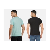 CHOZI Cotton Blend Regular Fit Printed Half Sleeves Men's T-Shirt - Multicolor ( Pack of 2 ) - None