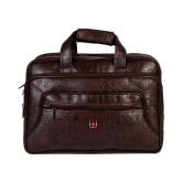 Da Tasche Brown Leather Office Bag