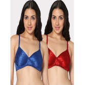 IN CARE LINGERIE - Multicolor Polyester Heavily Padded Women's T-Shirt Bra ( Pack of 2 ) - None