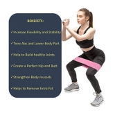 Resistance Bands for Workout Resistant Band for Exercise Set Stretching Heavy Home Gym Fabric Booty  Thighs Hip Legs Men Women, Pack of 1 - Multi Color