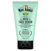 Man Arden Anti-Acne Neem Face Scrub - For Oil Control And Clear Skin - Infused With Neem Extract, Olive Leaf And Acai Fruit Oil, 100g