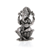 Pure silver laxmi ganesh Idol with certificate of Purity. BIS hallmarked and cerified Silver idol-4.5  inches