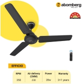 Atomberg Efficio 1200 mm BLDC Motor with Remote 3 Blade Ceiling Fan (Matt Black, Pack of 1)