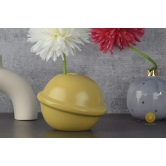 Ceramic Planet Shape Vases-Yellow