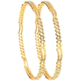 Jewar Mandi - Gold Bangle Set ( Pack of 1 ) - None