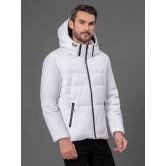 RedTape Hooded Jacket for Men | Padded & Detachable Hood | Enhanced Comfort