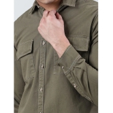 Bene Kleed 100% Cotton Regular Fit Solids Full Sleeves Mens Casual Shirt - Olive ( Pack of 1 ) - None