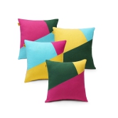 Multi Colour Geometric Cushion Cover | SET OF 4