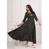 SIPET Rayon Printed Anarkali Womens Kurti - Green ( Pack of 1 ) - None