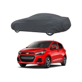 CARNEST Car Body Cover for Chevrolet Spark [2007-2012] Without Mirror Pocket ( Pack of 1 ) , Grey